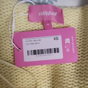 Edikted Sunny Yellow Knit Sweater